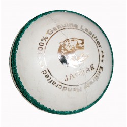 Three Wickets Jaguar Cricket Ball (White)